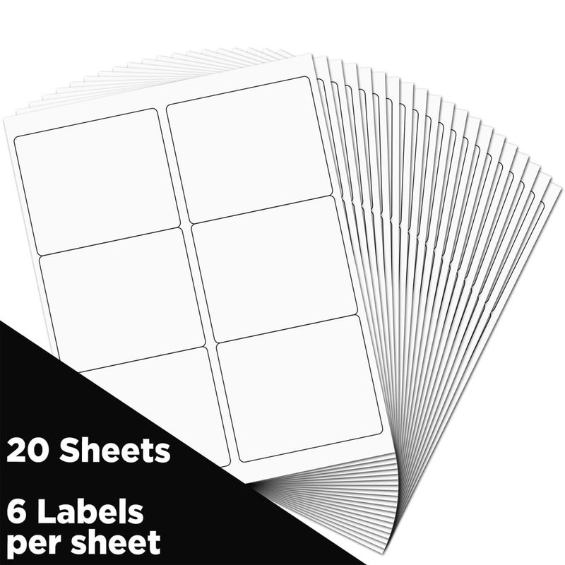 JAM PAPER Shipping Address Labels - Large - 3 1/3 x 4 - White - 120/Pack - Image 2
